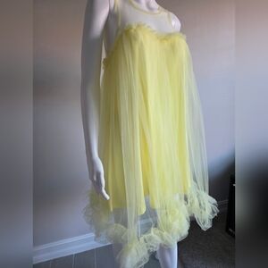 Elegant Yellow Midi Dress